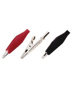 JTT221F image(1) - The Best Connection 2" 10A ALLIGATOR CLIPS W/VINYL BOOTS R/B 2SETS