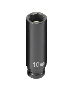 GRE910MDG image(0) - Grey Pneumatic 1/4" Drive x 10mm Magnetic Deep Socket