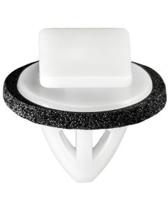 AVC21244 image(0) - AUVECO 21244 Rocker Panel Molding Clip, (11 x 15.5 mm Top x 16 mm Dia Bottom) Head, Nylon, White