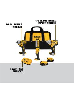 DWTDCK302P2 image(1) - DeWalt 20V MAX* XR 3-Tool Automotive Combo Kit