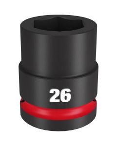 MLW49-66-6364 image(1) - Milwaukee Tool SHOCKWAVE Impact Duty  3/4"Drive 26MM Standard 6 Point Socket