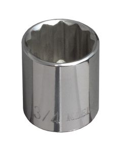 KLE65703 image(0) - Klein Tools 9/16-Inch Standard 6-Point Socket, 3/8-Inch Drive