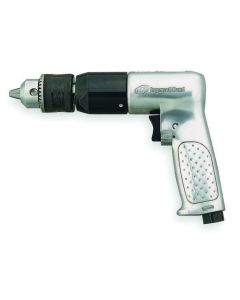 Ingersoll Rand 1/2 Inch Keyed Chuck Air Drill, 500 RPM, 0.5 HP, 10.6in-lb Torque, Pistol Grip