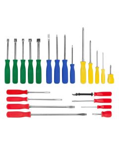 WLMW80022 image(0) - Wilmar Corp. / Performance Tool 22-Piece Screwdriver Set with Slotted, Phillips, T