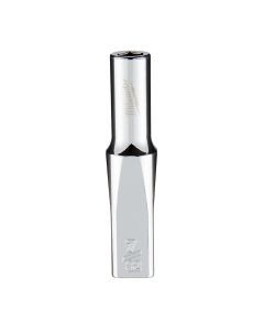 MLW45-34-9013 image(3) - Milwaukee Tool 1/4" Drive 7/32" SAE 6-Point Deep Socket with FOUR FLAT Sides, Vanadium Steel, Chrome