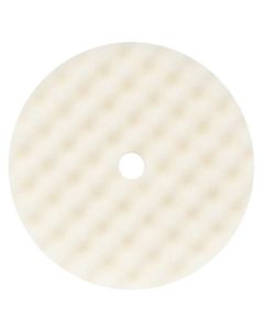 BUF899FBW image(0) - Buff And Shine 899FBW Convoluted Face Coarse Grip Pad, 8 in Dia, 1 in THK, Foam Pad, White