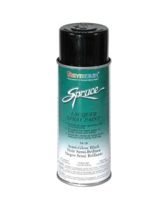 SEY98-38 image(0) - Seymour Spruce 98-38 Fast Drying Lacquer Spray Paint, 16 fl-oz Aerosol Can, Black, 15 sq-ft Coverage