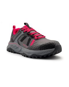 FSIA1250-8M image(3) - Avenger Work Boots AERO Trail - Women's  Low Top Shoe - Composite Toe - CT |EH |SR - Grey / Magenta - Size: 8 - D - (Regular)