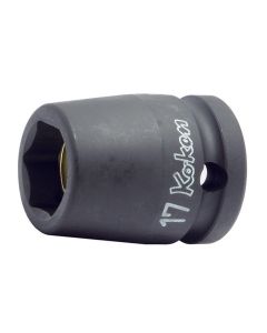 KKN14400MG-19 image(0) - Ko-ken USA 14400MG-19 1/2 Sq. Dr. Socket 19mm 6 point Length 38mm Magnet