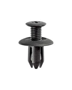 AVCAP17632 image(0) - AUVECO AP17632 Push-Type Screw-Type with Open End Type 1 Retainer, 18 mm Dia Head x 12 mm L Stem x 8 mm Hole, Nylon