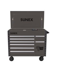 SUN8065PCGRY image(0) - SUNEX 7 Drawer Power Cart with Dedicated power tool storage - GRAY
