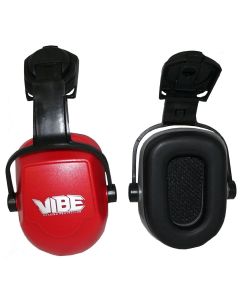 Jackson Safety Jackson Safety - Safe 2 Protection System for Hard Hat - H70 Vibe Series Earmuffs - NRR 25 - Red - Hard Hat Mount
