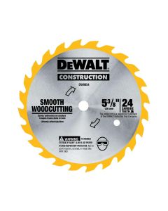 DEWALT 5-3/8-Inch 24 Tooth Atb General Purpose Saw Blade, Yellow