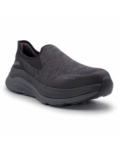 MCFMC115-7-5EE image(1) - Mega Comfort ERGO Delta Slip-On CT - Men's Low Top Shoes - CT|EH|SF|SR - Black / Forged Iron - Size: 7.5 - 2E - (Extra Wide)