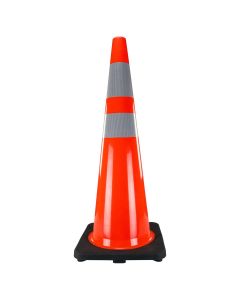 SAS7501-36 image(0) - SAS Safety 36" InVue Hi-Viz Safety Cone Orange with Reflective Collar