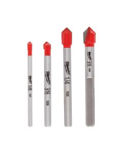MLW48-20-8988 image(2) - Milwaukee Tool 4pc. Glass and Tile Bit Set