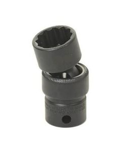 GRE1124U image(1) - Grey Pneumatic 3/8" Drive x 3/4" Standard Universal- 12 Point Socket - Black