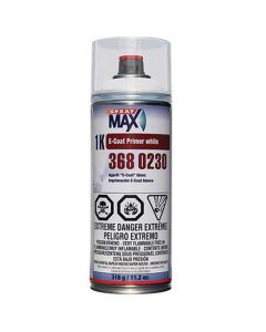 SprayMax 3680230 1K E-Coat Primer, 11.2 oz Aerosol Can, White, 5.4 sq-ft Coverage
