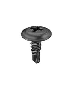 AVC15774 image(0) - AUVECO 15774 Phillips Washer Head Teks Point Tapping Screw, #8 Screw x 1/2 in L, Black Phosphate