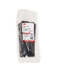 MMM59293 image(0) - 3M 59293 Standard Cable Tie, 7.6 in, Nylon 6/6, Black, 50 lb