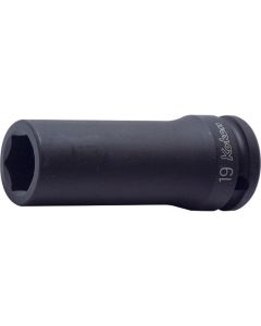 KKN15300M-19 image(0) - Ko-ken USA 15300M-19 5/8 Sq. Dr. Socket 19mm 6 point Length 90mm