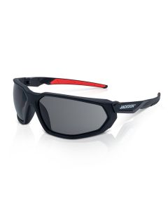 JCK45104 image(0) - Jackson Safety Safety Glasses - HyperGuard F-Series - Smoke Lens - Black Full Frame - STA-CLEAR Anti-Fog
