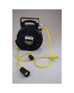 GEN2200-3027 image(0) - SafTlite by General Manufacturing Mid Size Power Supply Reel 15 Amp 40 Foot 12/3 Cord Single Outlet with Boot