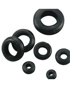 The Best Connection 1/4",5/16",3/8" BLACK VINYL GROMMET ASSORT 13 PCS