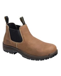 FSIA7120-9W image(0) - Avenger Foreman Romeo Series - Women's Mid Top Slip-On Boots - Composite Toe - IC|EH|SR|PR - Brown/Black - Size: 9W
