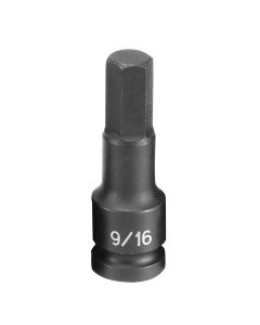 GRE2918F image(1) - Grey Pneumatic SOC 9/16 1/2D IMP HEX