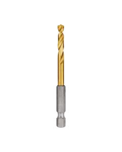 MLW48-89-4609 image(0) - Milwaukee Tool 3/16" SHOCKWAVE RED HELIX Titanium Drill Bit