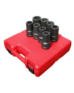 SUN5681 image(0) - SUNEX SOCKET SET IMPACT 1" DR 8PC DEEP SAE