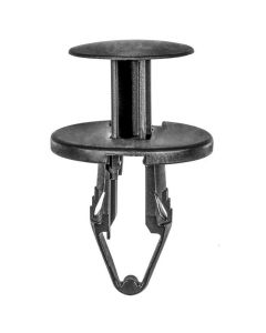 AVC20994 image(0) - AUVECO 20994 Push-Type with Closed End Panel Attachment and General Purpose Retainer, 25 mm Dia Head, Nylon, Black