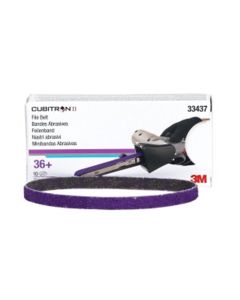 MMM33437 image(0) - 3M Cubitron&trade; II File Belt, 33437, 36+, 10 mm x 330 mm (3/8 in x 13 in), 10 belts