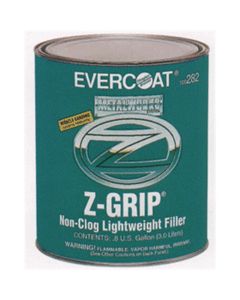 Fibre glass Evercoat Z-GRIP 100282 Performance Lightweight Body Filler, 3 L Can, Green-Yellow, Liquid