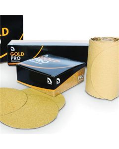 USA87107 image(0) - USC ABRASIVES Gold Pro 087107 Abrasive Sheet Roll, 2-3/4 in W x 25 yd L, P100 Grit