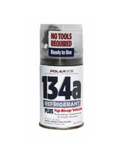 FJC R-134a for high mileage vehicles over 55,000 miles with specialty formulated synthetic lubricant, leak stop and conditioner - 12 oz