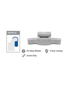 Wegmann Automotive 30 g Steel Coated Clip-on FNFE Orange Series Wheel Weight (Box of 25)
