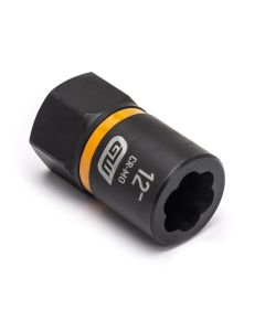 KDT84762 image(0) - GearWrench 3/8 Inch Drive Bolt Biter Impact Extraction Socket 12-mm