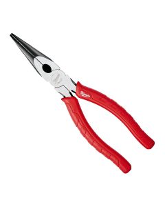 MLW48-22-6101 image(1) - Milwaukee Tool 8" COMFORT GRIP LONG NOSE PLIERS