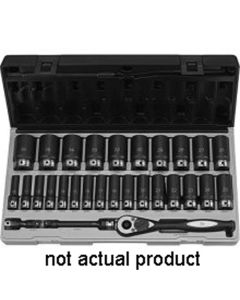 Grey Pneumatic 1/2" Drive x 10mm Deep Duo-Socket - 6 Point