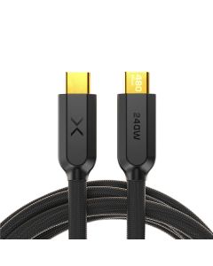 NOCXC2B image(0) - NOCO Company XGrid XC2: 240W USB-C to USB-C Cable with E-Marker Chip - 6-Foot - Black