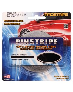 SHRR20802 image(0) - Prostripe-Stripes R20802 R208 Series Single Color Solid Striping Tape, 40 ft x 1/8 in, Black