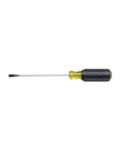 KLE6056 image(0) - Klein Tools 1/4-Inch Cabinet Screwdriver, Heavy Duty, 6-Inch Round Shank