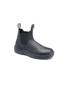 BLU179-050 image(0) - Blundstone Steel Toe Slip-On Elastic Side Boots w/ Kick Guard, Black, AU size 5, US size 6