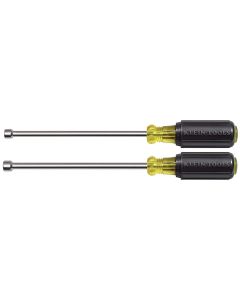 KLE646716INS image(0) - Klein Tools 7/16-Inch Insulated Nut Driver 6-Inch Hollow Shaft