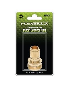 Flexzilla Pressure Washer Quick-Connect Plug, 3/8" Body x M22 Female, Steel