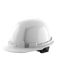 MLW48-73-1100 image(0) - Milwaukee Tool BOLT White Front Brim Hard Hat w/4pt Ratcheting Suspension (USA) - Type 1, Class E