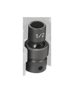 GRE1116U image(1) - Grey Pneumatic SOC 1/2 3/8D IMP UNIV 12PT BLK