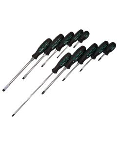 KTI16000 image(1) - K Tool International 10-Piece Professional Screwdriver Set with Triangu